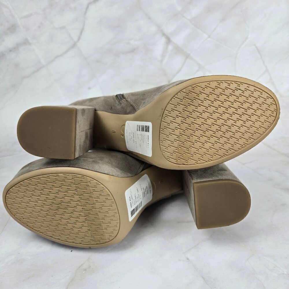 Circus Sam Edelman Alie Size 8M Flint Grey Platform Booties Suede Leather NWT - Picture 12 of 16